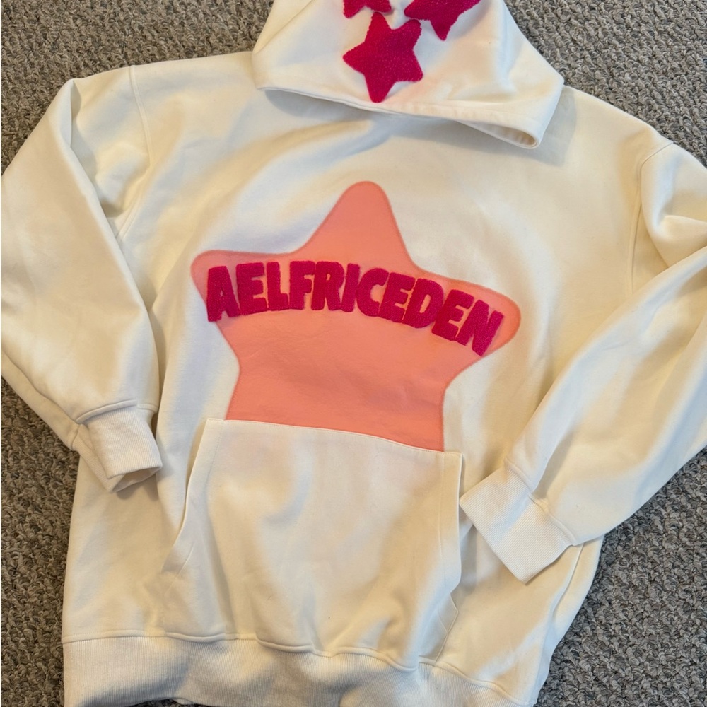 Aelfric Eden vintage embroidery Eden star V303 hoodie unisex large - Picture 5 of 14